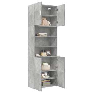 Credenza Grigio Cemento 80x42,5x249 cm in Legno Multistrato 3281360