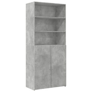 Credenza Grigio Cemento 80x42,5x249 cm in Legno Multistrato 3281360