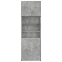 Credenza Grigio Cemento 80x42,5x249 cm in Legno Multistrato 3281360