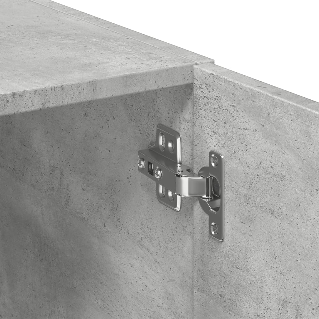 Credenza Grigio Cemento 80x42,5x249 cm in Legno Multistrato 3281360