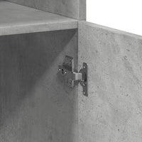 Credenza Grigio Cemento 80x42,5x249 cm in Legno Multistrato 3281360