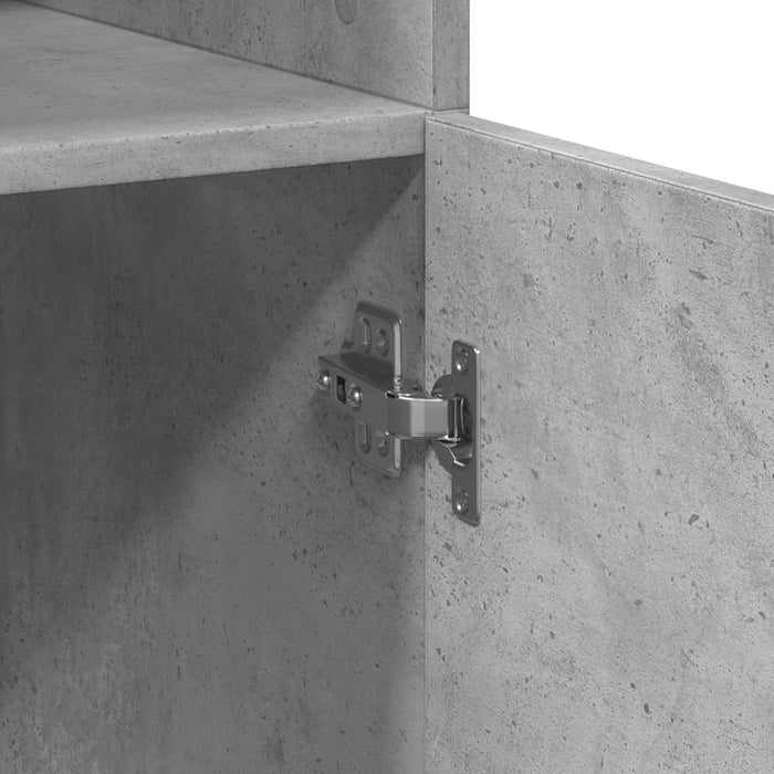 Credenza Grigio Cemento 80x42,5x249 cm in Legno Multistrato 3281360