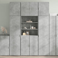 Credenza Grigio Cemento 80x42,5x249 cm in Legno Multistrato 3281360