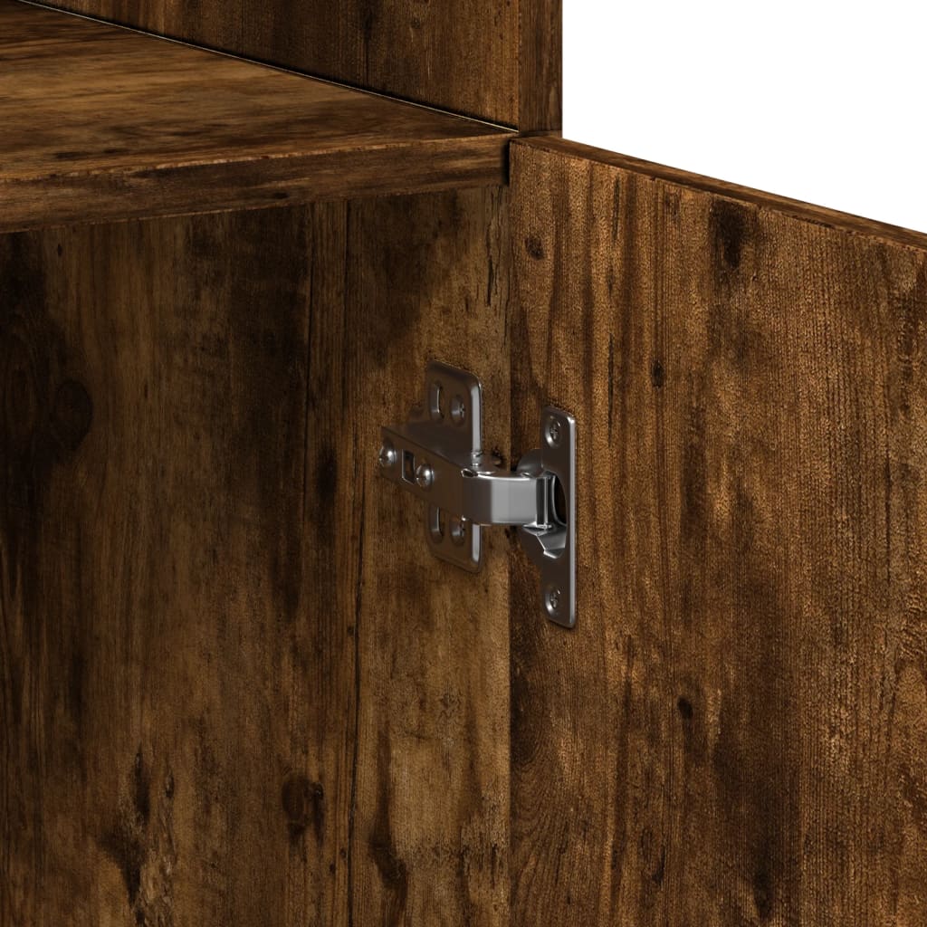 Credenza Rovere Fumo 80x42,5x249 cm in Legno Multistrato 3281361