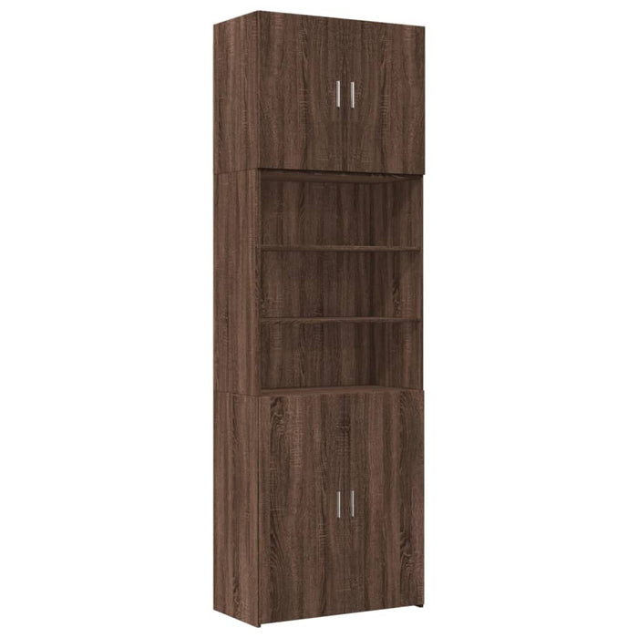 Credenza Rovere Marrone 80x42,5x249 cm in Legno Multistrato 3281363