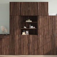 Credenza Rovere Marrone 80x42,5x249 cm in Legno Multistrato 3281363