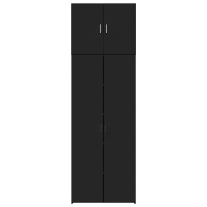 vidaXL Credenza Nera 80x42,5x249 cm in Legno Multistrato