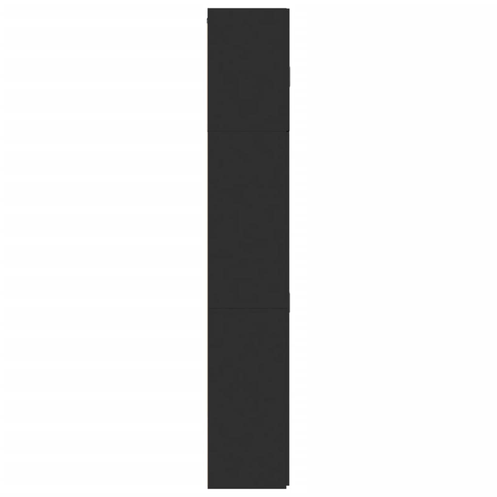 Credenza Nera 80x42,5x249 cm in Legno Multistrato 3281365
