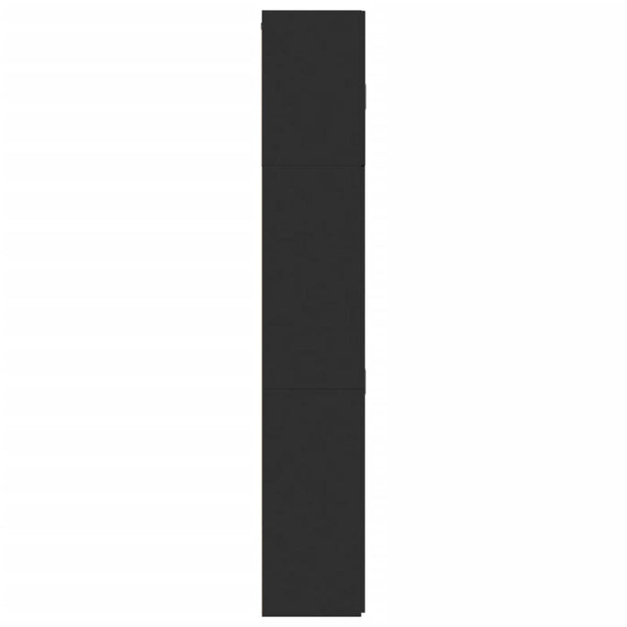 vidaXL Credenza Nera 80x42,5x249 cm in Legno Multistrato