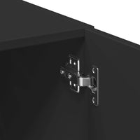 Credenza Nera 80x42,5x249 cm in Legno Multistrato 3281365