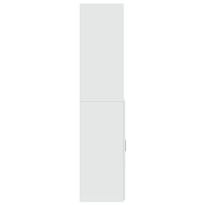 vidaXL Credenza Bianca 70x42,5x185 cm in Legno Multistrato