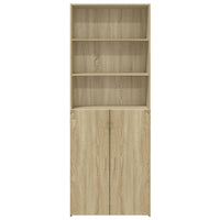 Credenza Rovere Sonoma 70x42,5x185 cm in Legno Multistrato 3281373