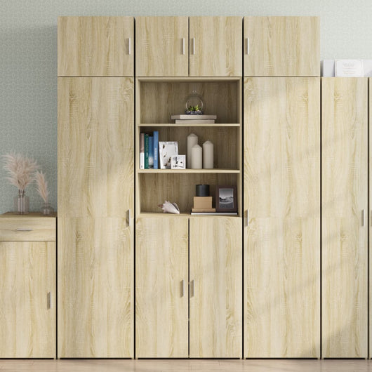 vidaXL Credenza Rovere Sonoma 70x42,5x185 cm in Legno Multistrato