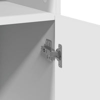 vidaXL Credenza Bianca 80x42,5x185 cm in Legno Multistrato