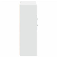 vidaXL Credenza Bianca 80x42,5x124 cm in Legno Multistrato