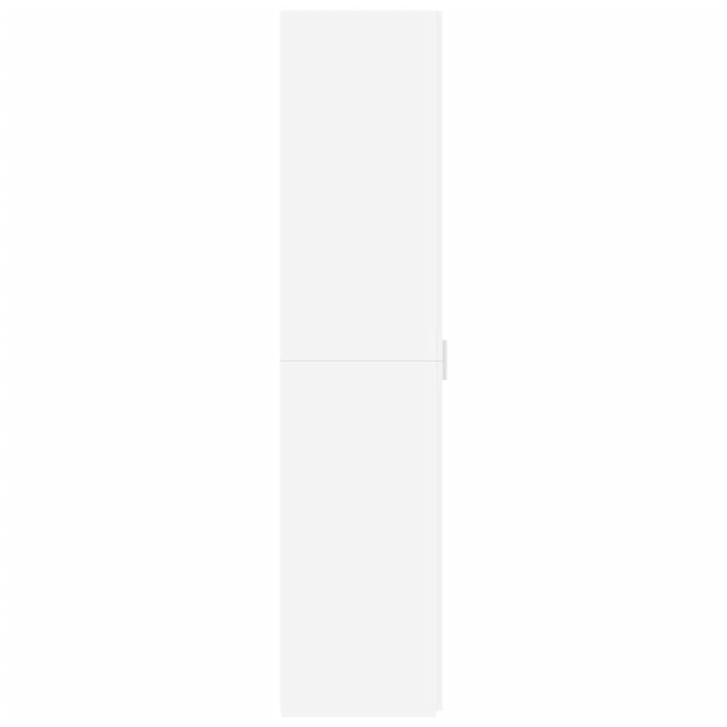 Credenza-Buffet-Armadio da cucina Bianca 40x42,5x185 cm in Legno Multistrato 132690