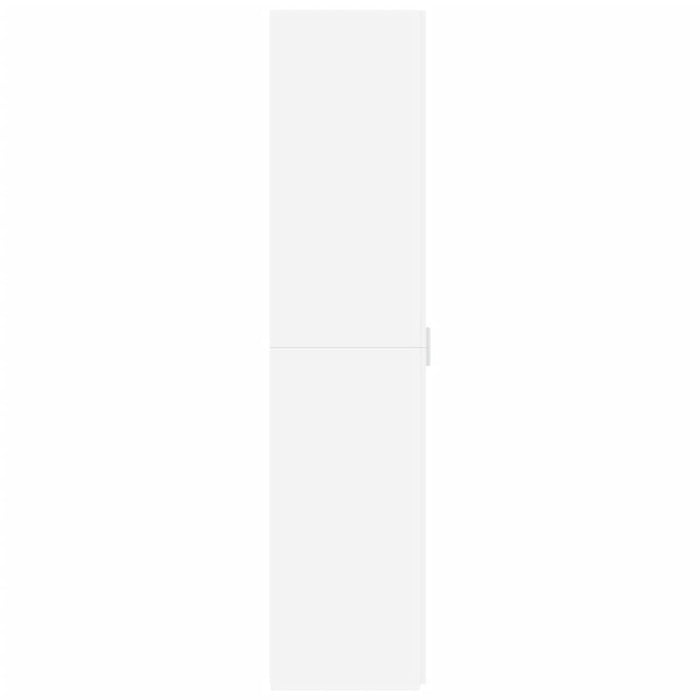 Credenza-Buffet-Armadio da cucina Bianca 40x42,5x185 cm in Legno Multistrato 132690