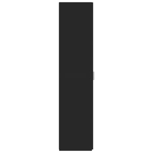 vidaXL Credenza Nera 40x42,5x185 cm in Legno Multistrato