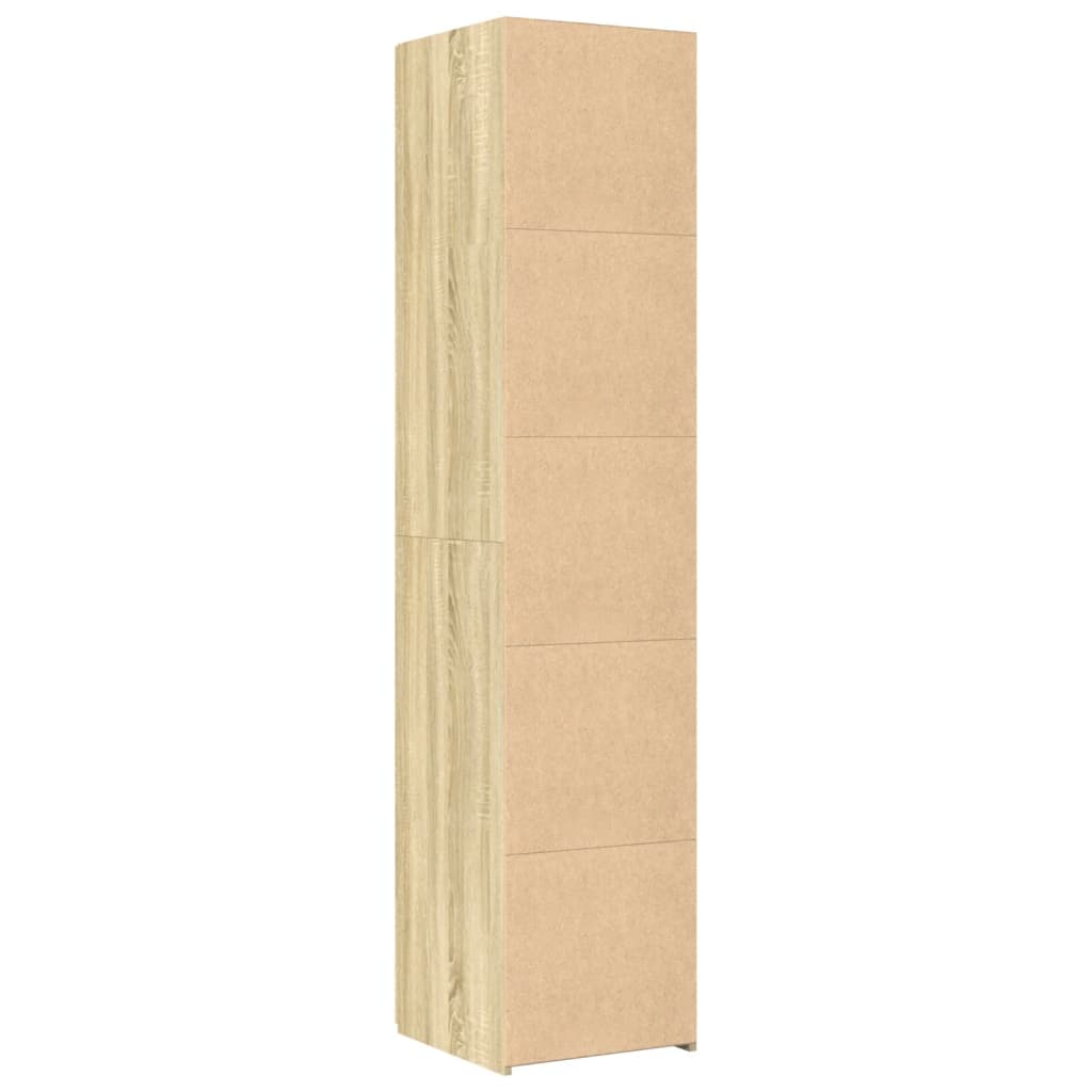 vidaXL Credenza Rovere Sonoma 40x42,5x185 cm in Legno Multistrato