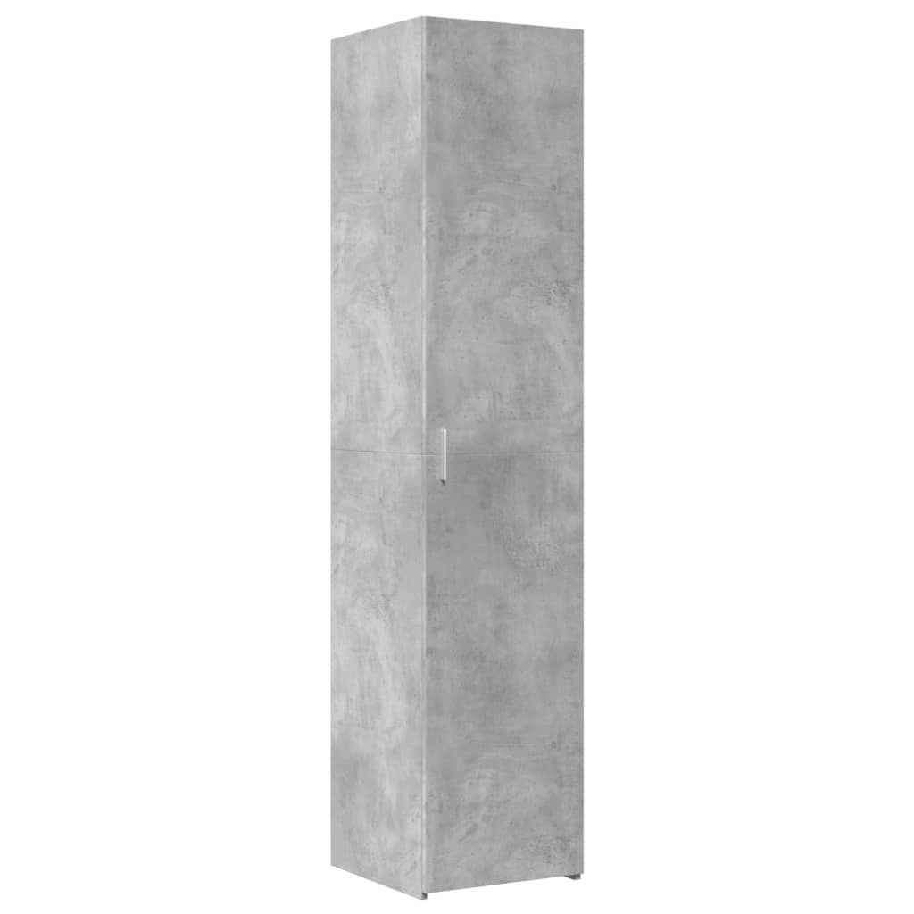 vidaXL Credenza Grigio Cemento 40x42,5x185 cm in Legno Multistrato