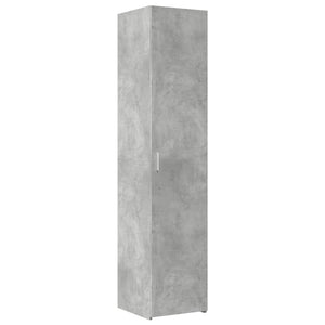 vidaXL Credenza Grigio Cemento 40x42,5x185 cm in Legno Multistrato