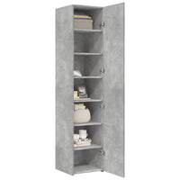 vidaXL Credenza Grigio Cemento 40x42,5x185 cm in Legno Multistrato