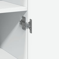 Credenza Bianca 45x42,5x185 cm in Legno Multistrato 3281406