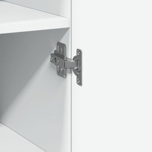 Credenza Bianca 45x42,5x185 cm in Legno Multistrato 3281406