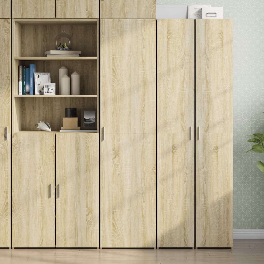 vidaXL Credenza Rovere Sonoma 45x42,5x185 cm in Legno Multistrato