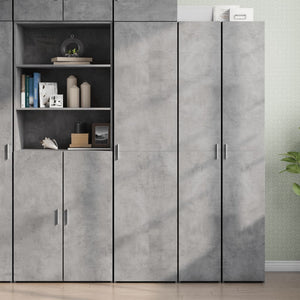 vidaXL Credenza Grigio Cemento 45x42,5x185 cm in Legno Multistrato