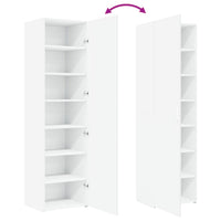 Credenza Bianca 50x42,5x185 cm in Legno Multistrato 3281413