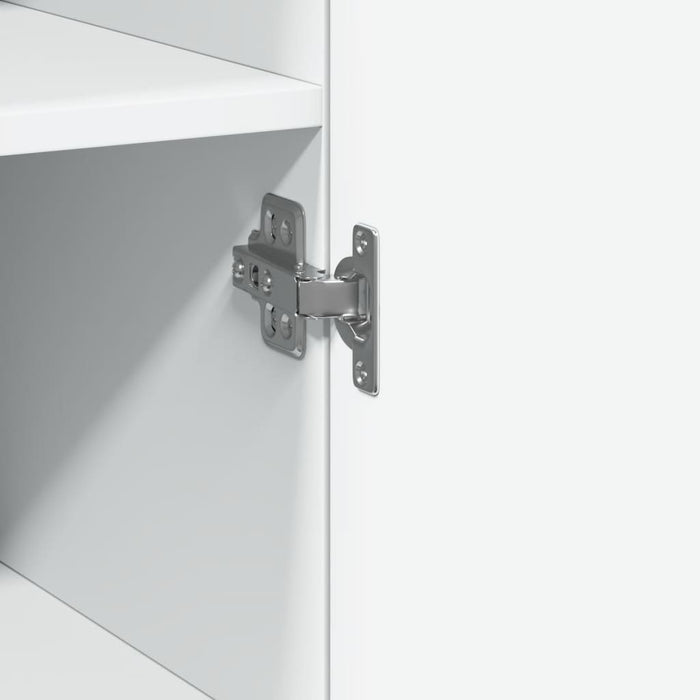 Credenza Bianca 50x42,5x185 cm in Legno Multistrato 3281413