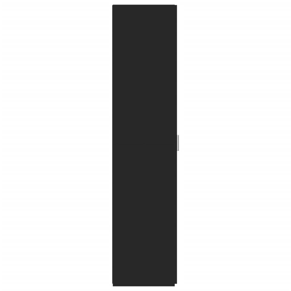 Credenza Nera 50x42,5x185 cm in Legno Multistrato 3281414