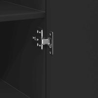 Credenza Nera 50x42,5x185 cm in Legno Multistrato 3281414