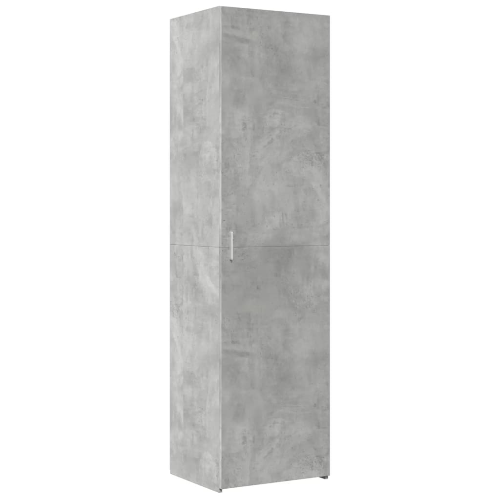 vidaXL Credenza Grigio Cemento 50x42,5x185 cm in Legno Multistrato