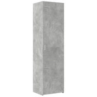 vidaXL Credenza Grigio Cemento 50x42,5x185 cm in Legno Multistrato