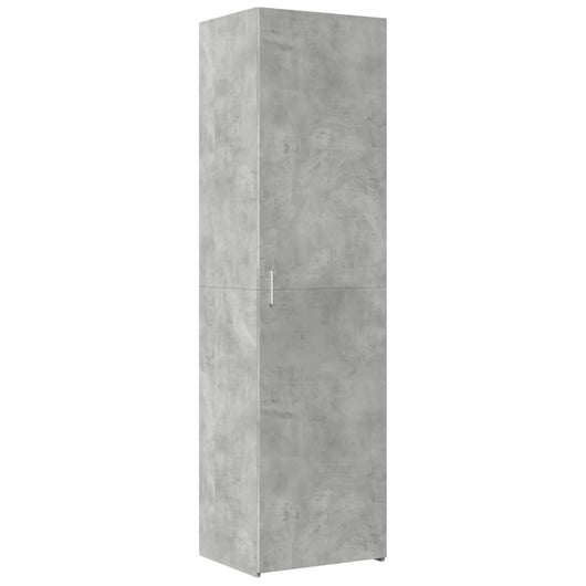 vidaXL Credenza Grigio Cemento 50x42,5x185 cm in Legno Multistrato