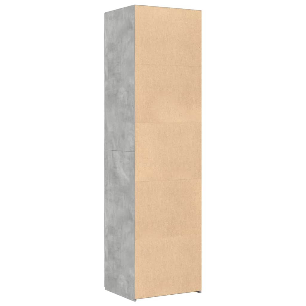 Credenza Grigio Cemento 50x42,5x185 cm in Legno Multistrato 3281416