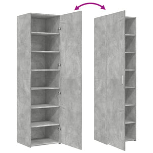 Credenza Grigio Cemento 50x42,5x185 cm in Legno Multistrato 3281416