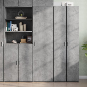 Credenza Grigio Cemento 50x42,5x185 cm in Legno Multistrato 3281416