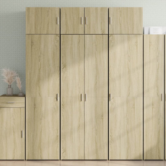 vidaXL Credenza Rovere Sonoma 70x42,5x185 cm in Legno Multistrato