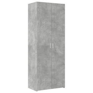 vidaXL Credenza Grigio Cemento 70x42,5x185 cm in Legno Multistrato