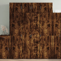 Credenza Rovere Fumo 70x42,5x185 cm in Legno Multistrato 3281424