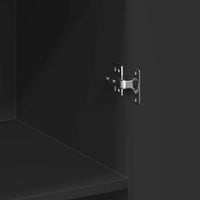 Credenza-Buffet-Armadio da cucina Nera 70x42,5x185 cm in Legno Multistrato 894223