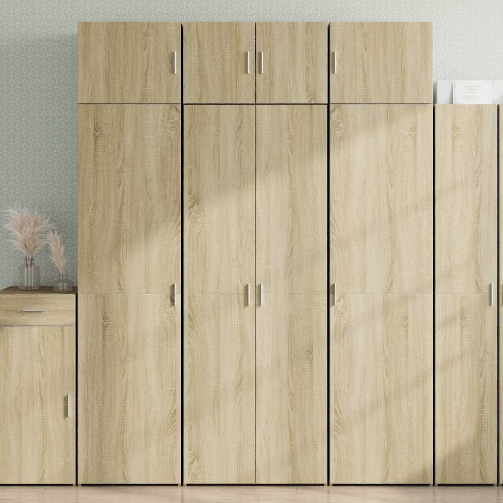 vidaXL Credenza Rovere Sonoma 70x42,5x185 cm in Legno Multistrato