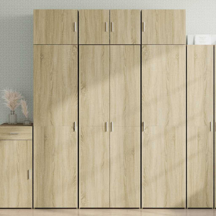 vidaXL Credenza Rovere Sonoma 70x42,5x185 cm in Legno Multistrato