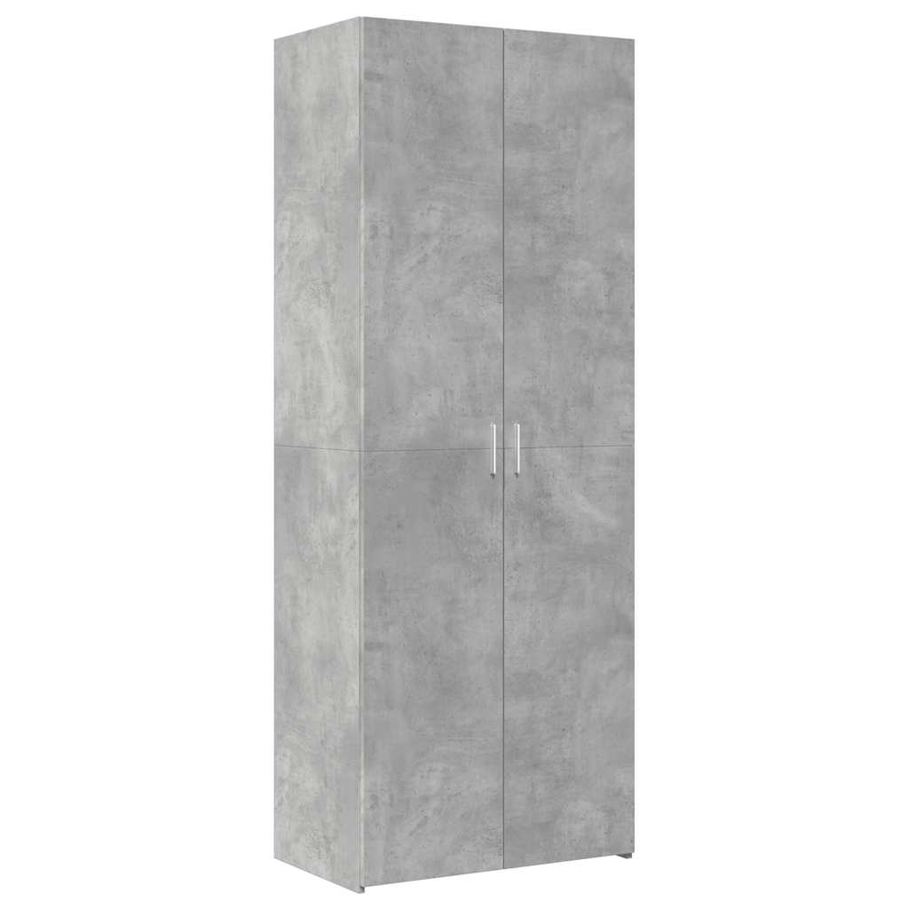 Credenza Grigio Cemento 70x42,5x185 cm in Legno Multistrato 3281430