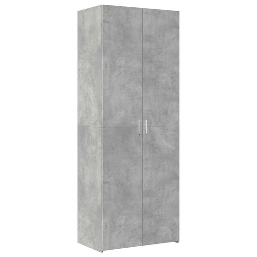 Credenza Grigio Cemento 70x42,5x185 cm in Legno Multistrato 3281430