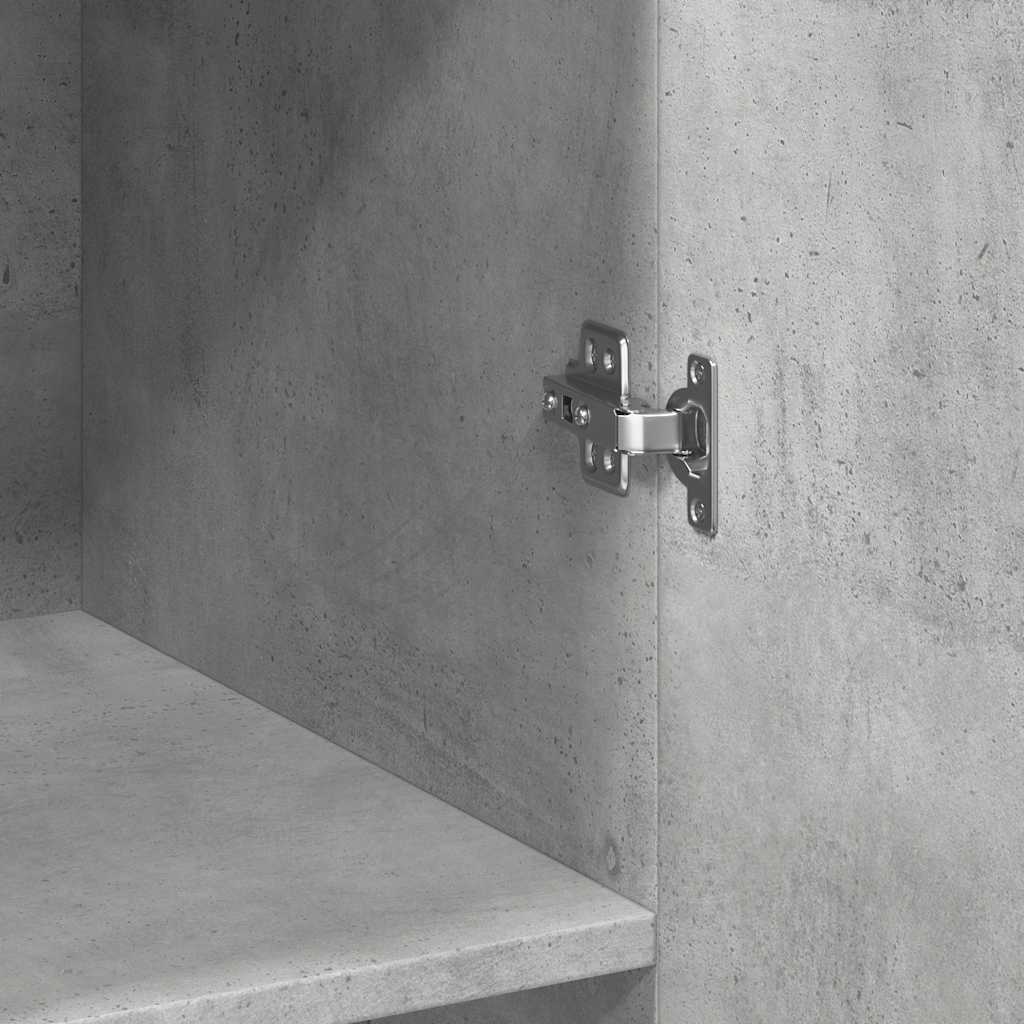 Credenza Grigio Cemento 70x42,5x185 cm in Legno Multistrato 3281430