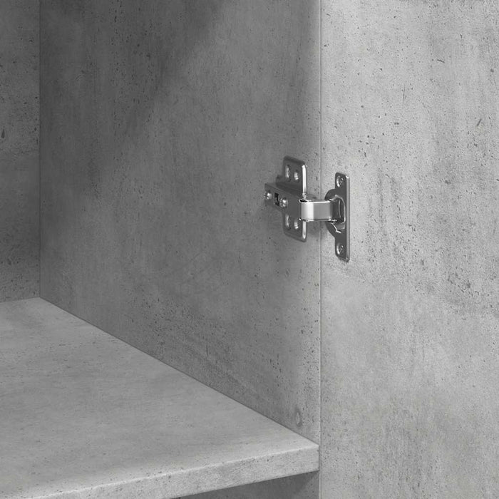 Credenza Grigio Cemento 70x42,5x185 cm in Legno Multistrato 3281430
